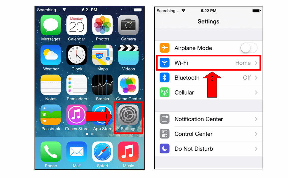 Open The Settings App On Your IOS Device And Select WiFi