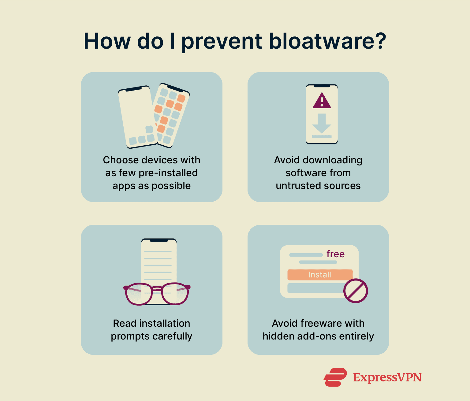 A brief guide on avoiding bloatware.