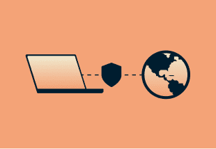 VPN 터널링을 이용한 비공개 연결 애플 TV 트래픽이 기기에서 보안 터널을 통해 ExpressVPN의 프라이빗 서버로 전송...
