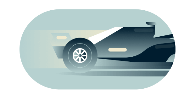 Pokret prevlačenja kroz ikonicu za baferovanje kako bi se ilustrovalo izbegavanje usporene internet konekcije.