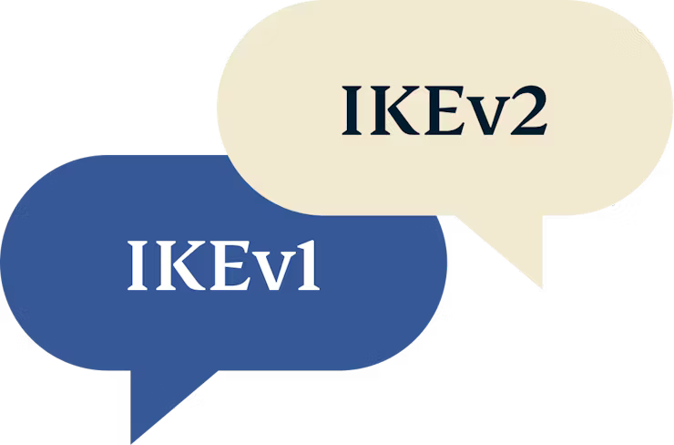 IKEv1 vs. IKEv2.