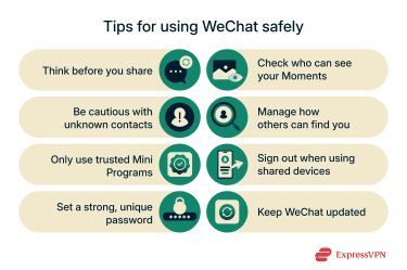 Tips for using WeChat safely.