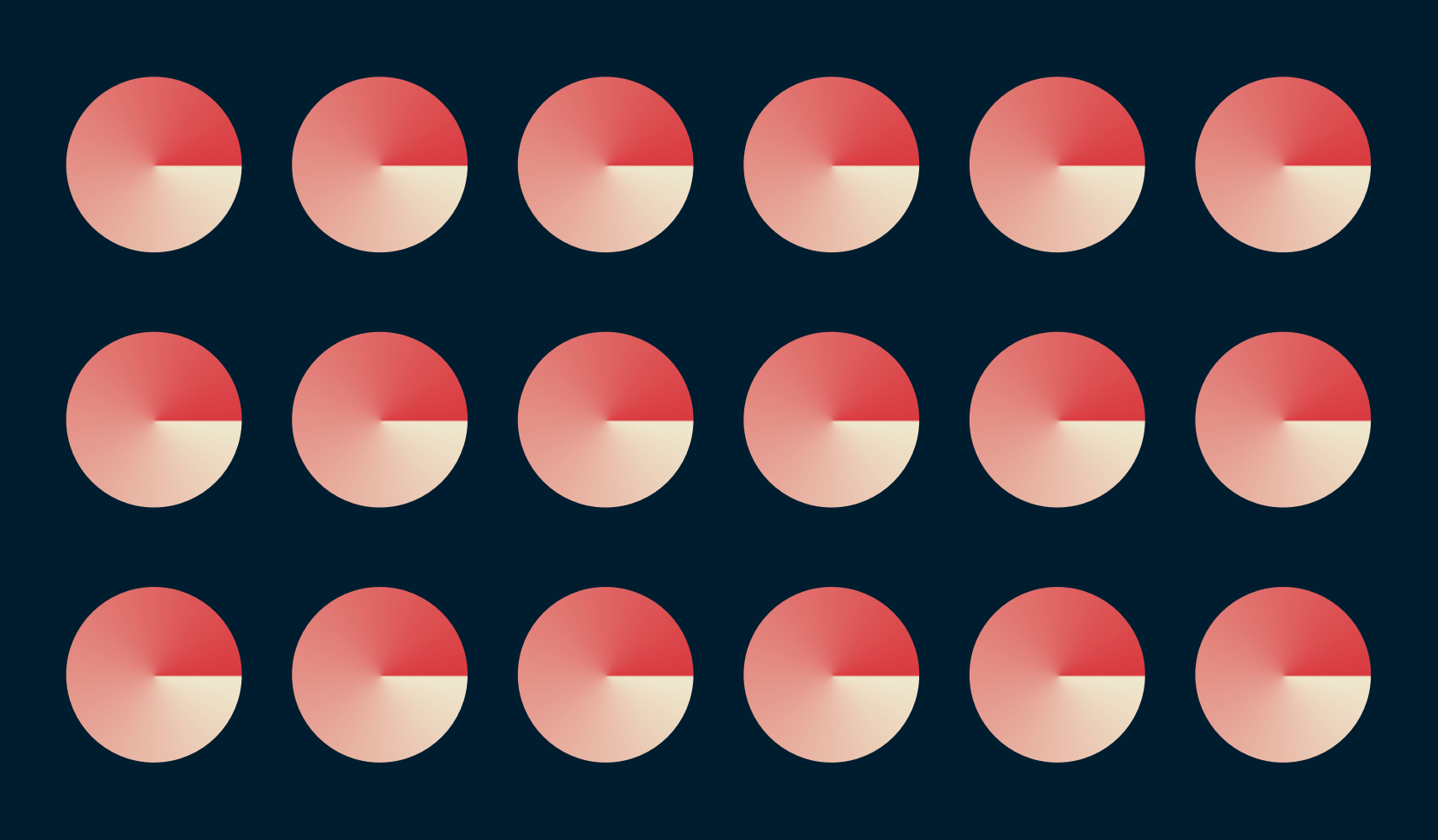 Una griglia di blocchi identici che mostra come Trusted Server garantisca che il software e le configurazioni siano consistenti su tutti i server ExpressVPN.