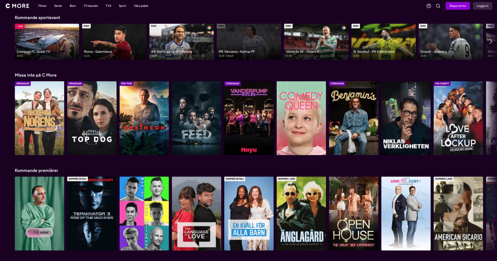 Oglądaj C More z VPN