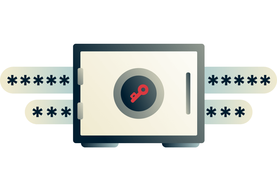 Senhas e um cofre para o ExpressVPN Keys