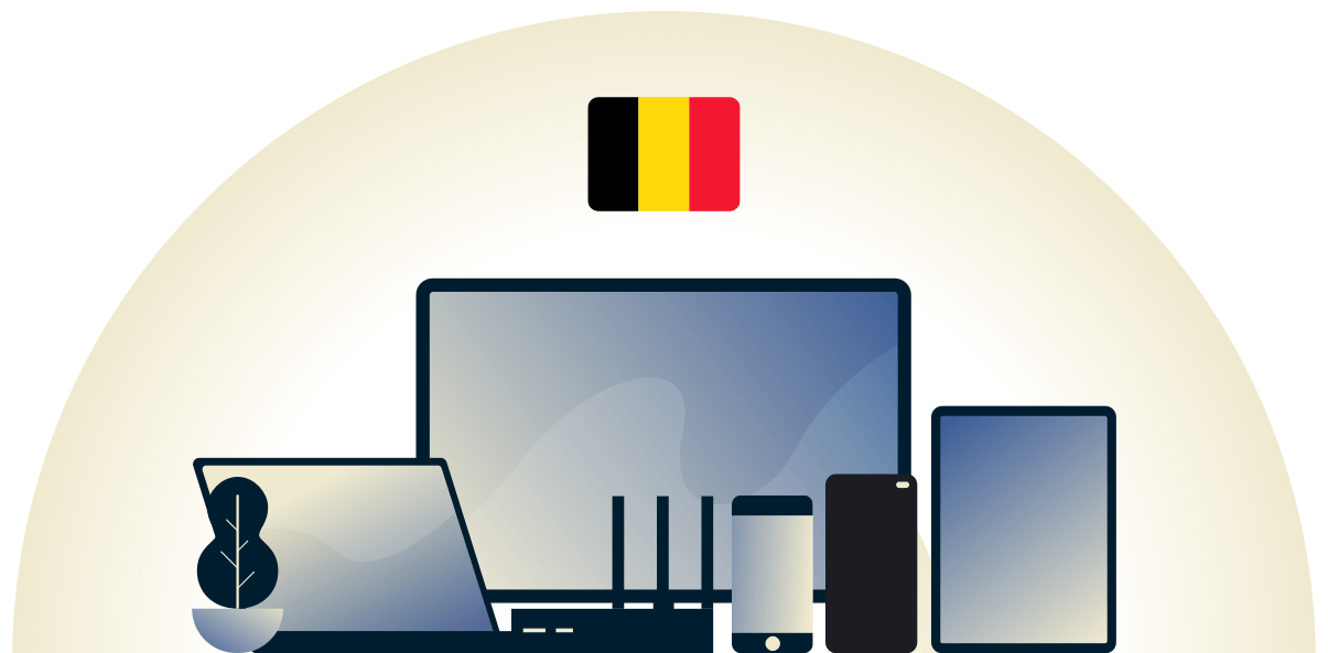 Belgium VPN protecting a variety of devices.