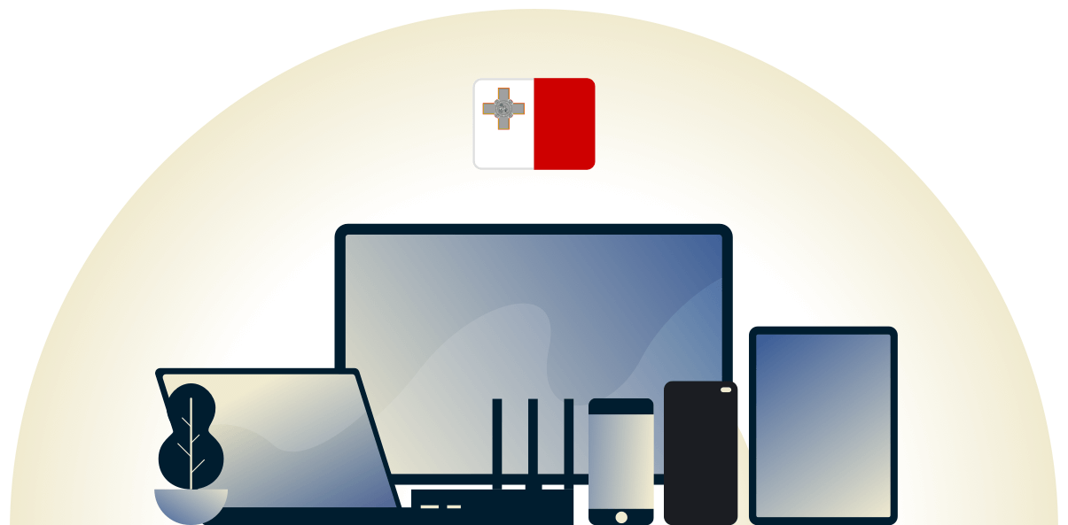 Malta-VPN schützt eine Vielzahl von Geräten.