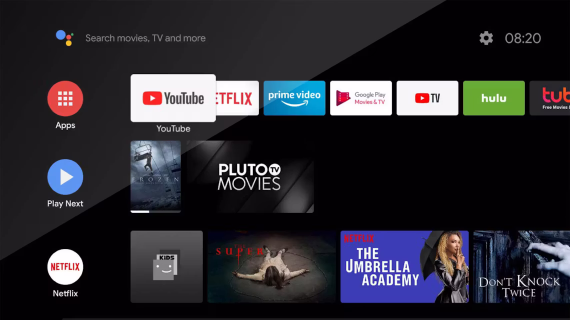 VPN, Android TV ile çalışır.