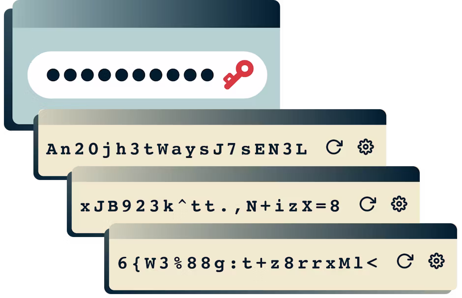 Sử dụng trình quản lý mật khẩu ExpressVPN Keys để tạo mật khẩu mạnh.